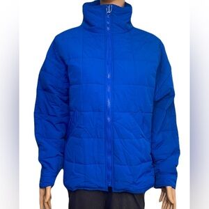 Women's Blue Puffer Jacket